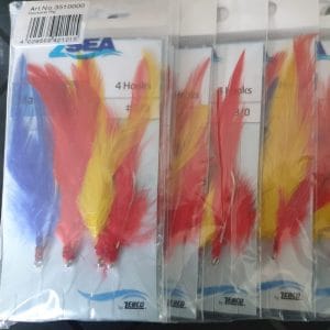 Mackerel Feathers 4 Hook Trace