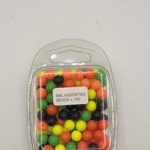 8mm Coloured Beads x 100